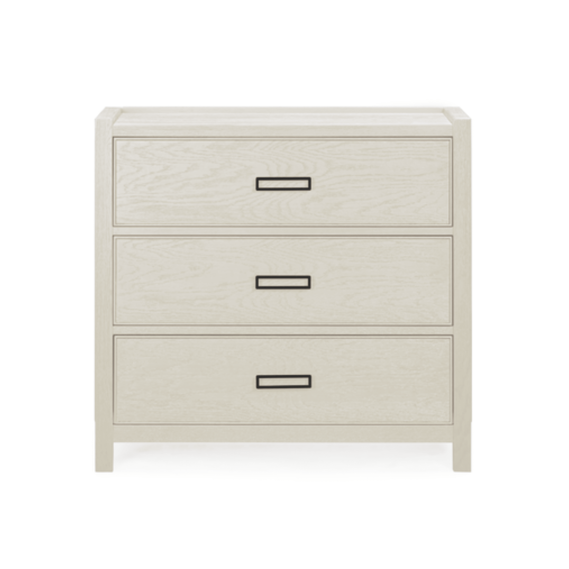 Soho Cream Oak Veneer 3 Drawer Chest - Bridgnorth Furniture