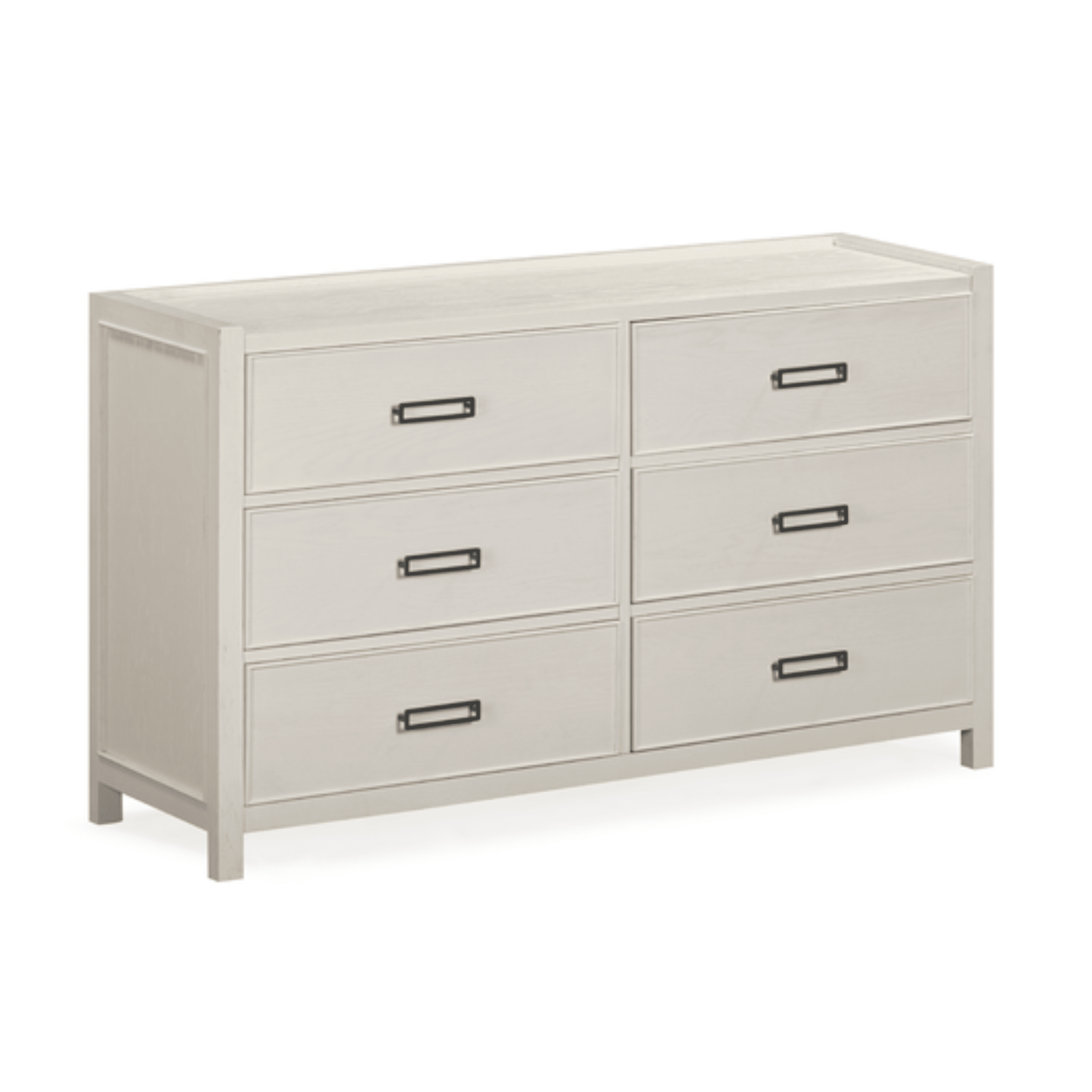 Soho Cream Oak Veneer 6 Drawer Chest - Bridgnorth Furniture