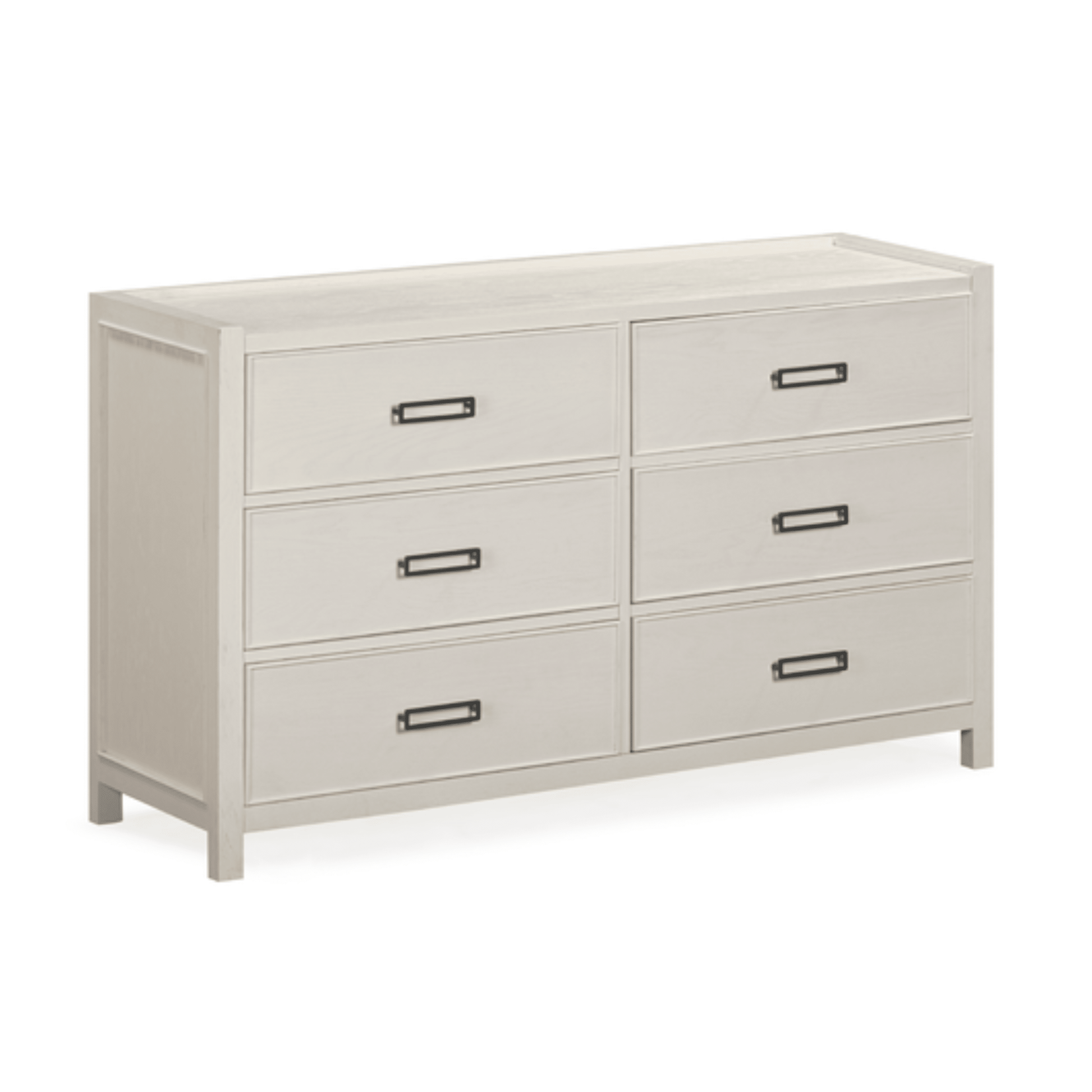 Soho Cream Oak Veneer 6 Drawer Chest - Bridgnorth Furniture