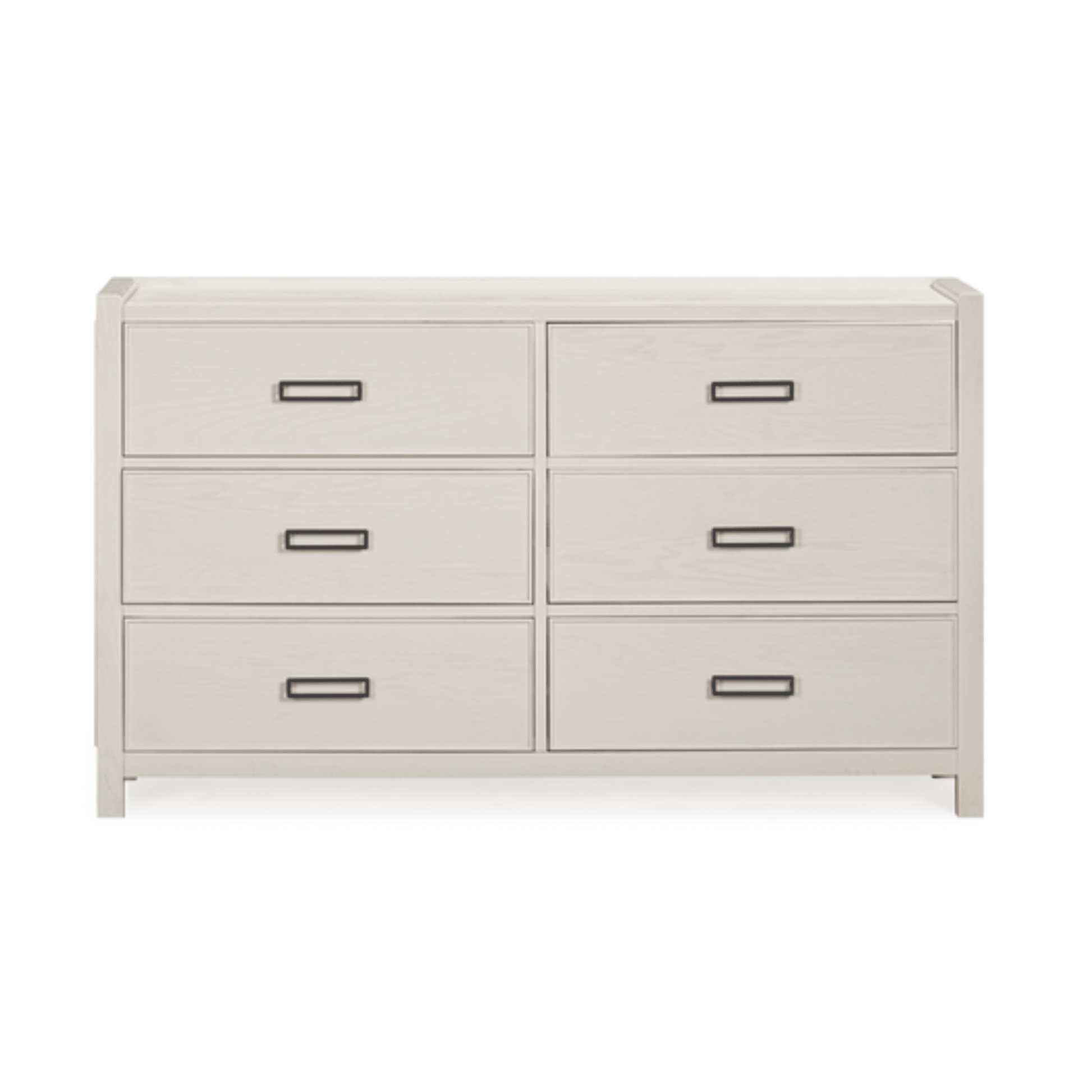 Soho Cream Oak Veneer 6 Drawer Chest - Bridgnorth Furniture