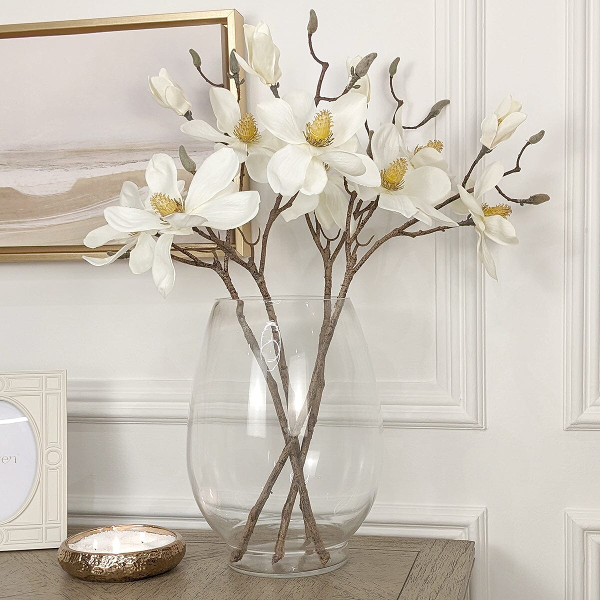 Tall Oval Glass Decorative Vase - Bridgnorth Furniture