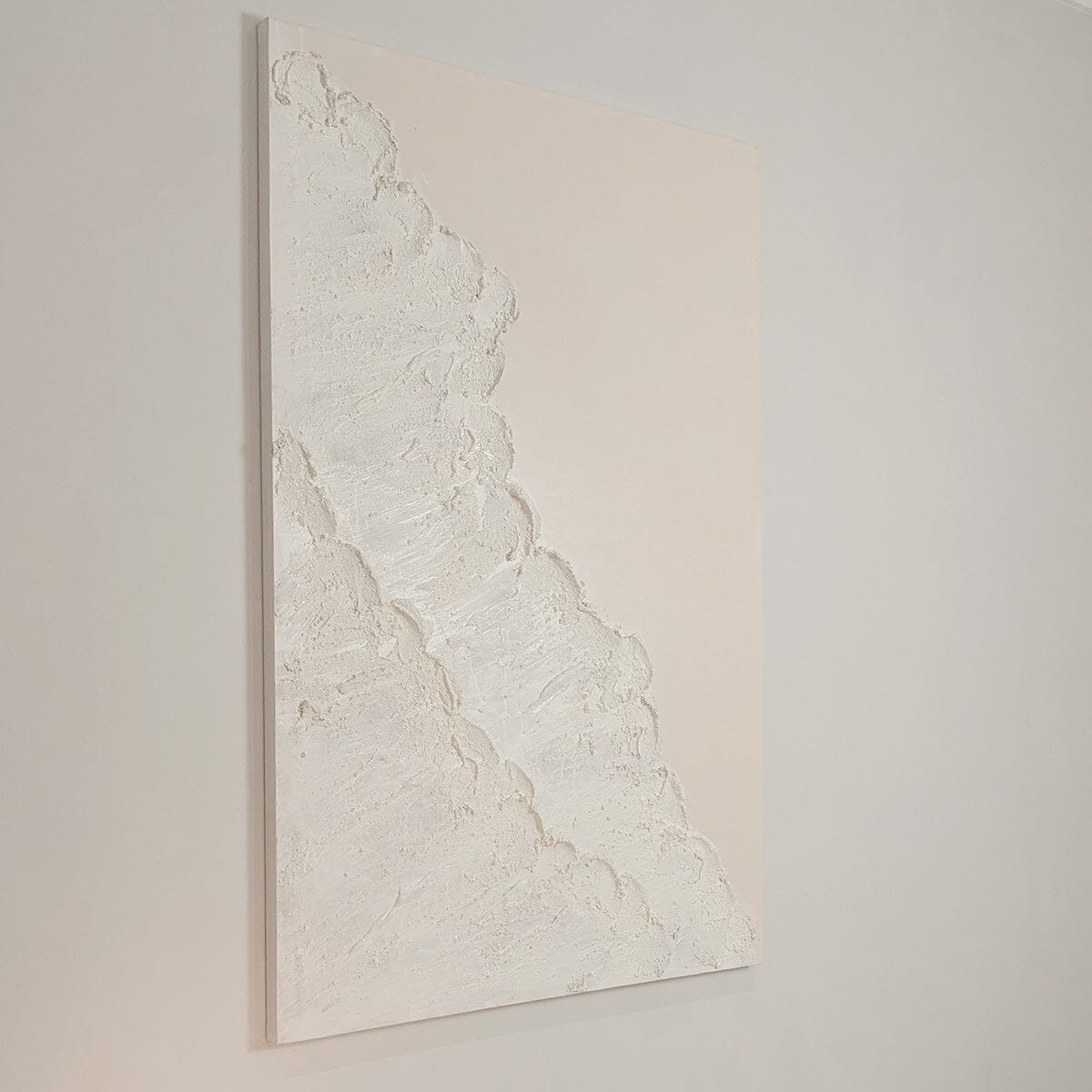 Toulouse Neutral Beach Waves Textured Canvas Wall Art - Bridgnorth Furniture