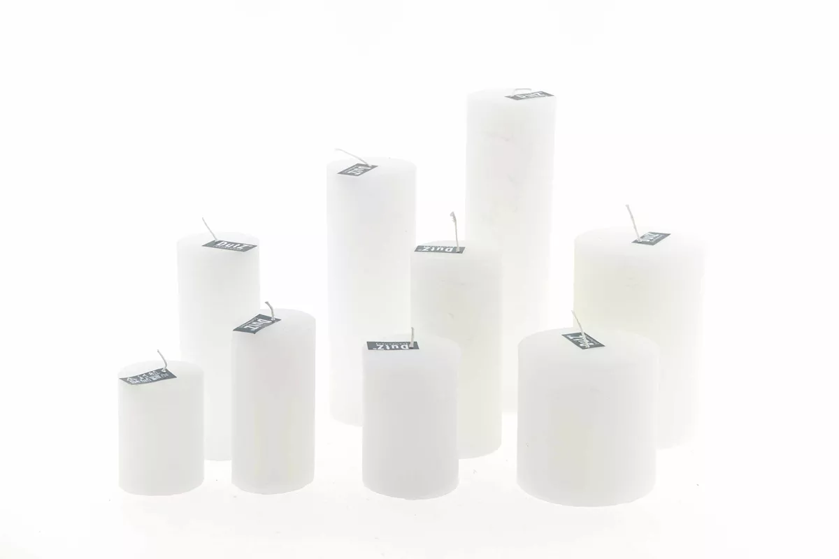 LUXURY RUSTIC CANDLE - WHITE - Bridgnorth Furniture