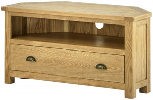 Corner TV Cabinet - oak