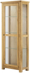 Glazed Display Cabinet - oak