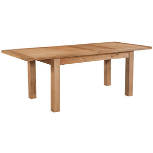 DINING TABLE WITH 2 EXTENSIONS 132-198 X 90