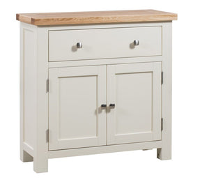 Chunky Oak Painted COMPACT SIDEBOARD WITH 1 DRW & 2 DRS