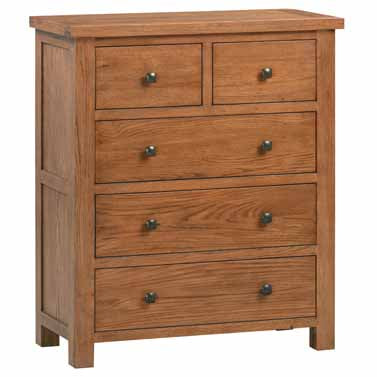 Drayton Rustic 3 + 2 CHEST - Bridgnorth Furniture