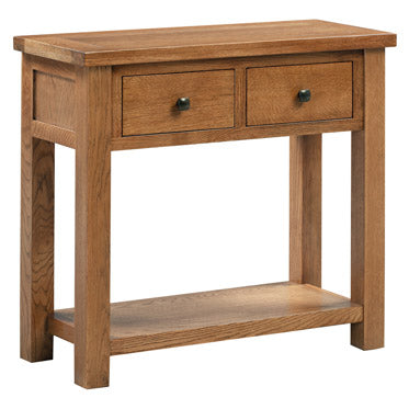 Drayton Rustic 2 Drawer Console Table - Bridgnorth Furniture