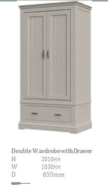 Mist Double Robe with Drawer