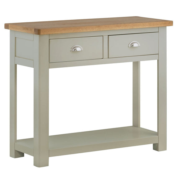 Painted 2 Drawer Console Table